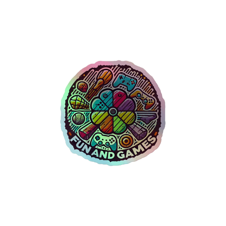 Fun & Games Holographic Sticker Pack product image (1)