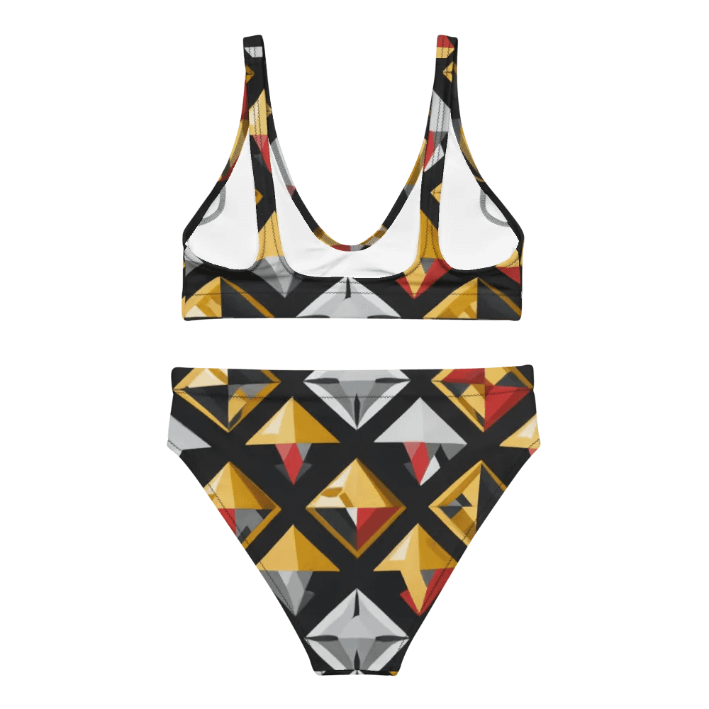 Black/Silver and Gold Diamond Bikini product image (2)