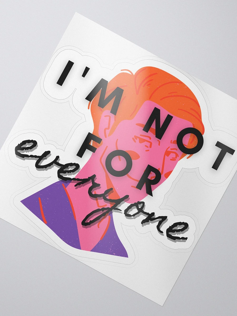 masc - i'm not for everyone sticker product image (2)