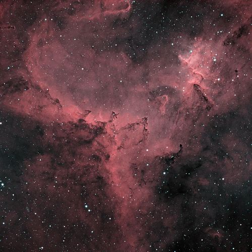 The Heart Nebula, and a mystery nebulae. 

Yes, the Heart Nebula is a gorgeous example of a stellar nursery but I've clocked ...