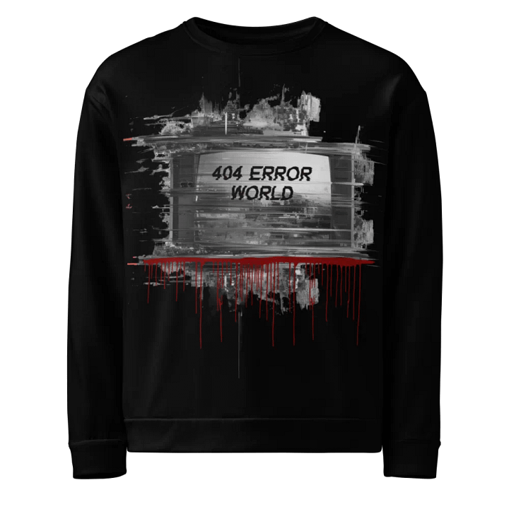 404 Error World Glitch Sweatshirt product image (1)