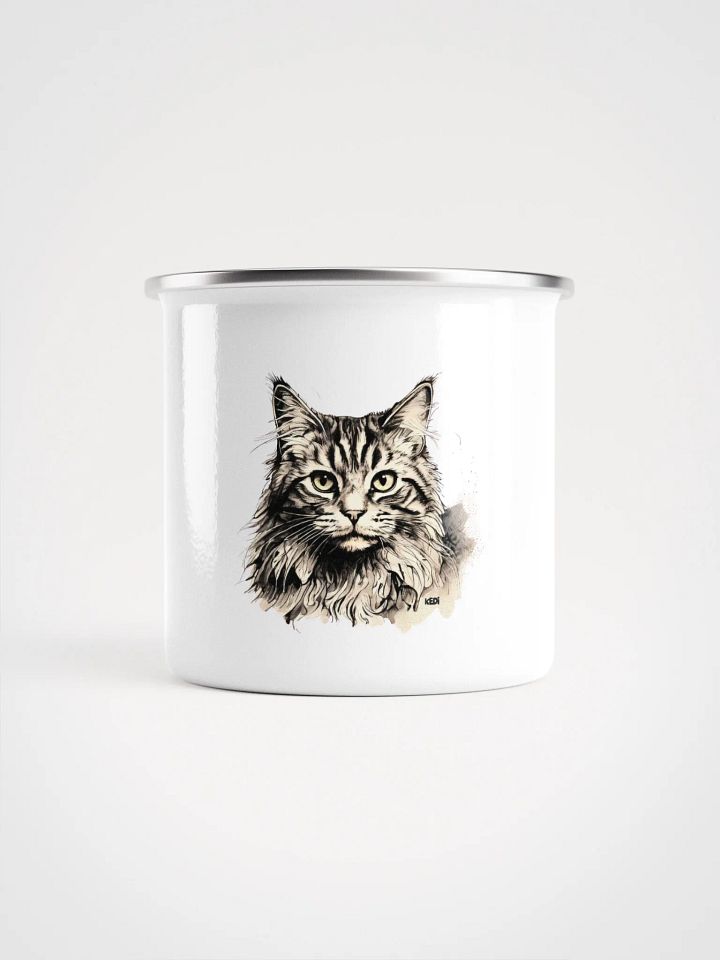 Feline Art Enamel Mug product image (1)