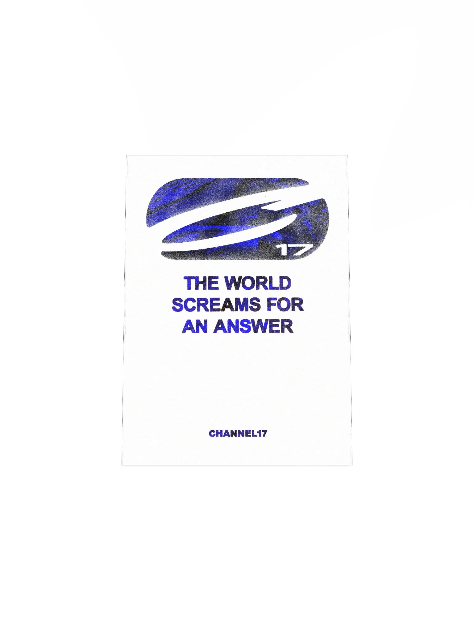 CHANNEL17 'Answer' Poster (Blue Variant) product image (4)