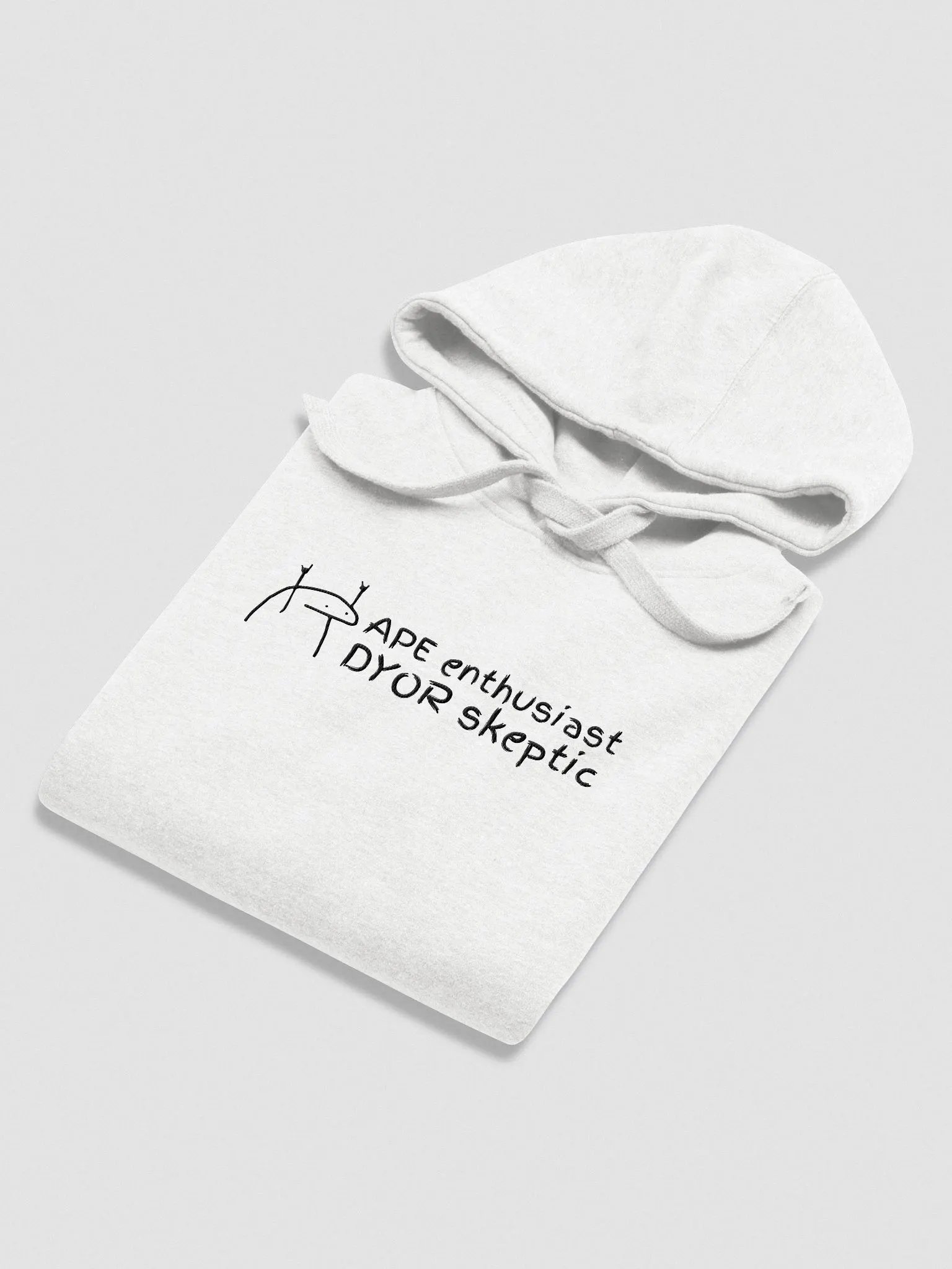 APE Enthusiast | Crypto meme Embroidered Hoodie - Light Colors product image (3)