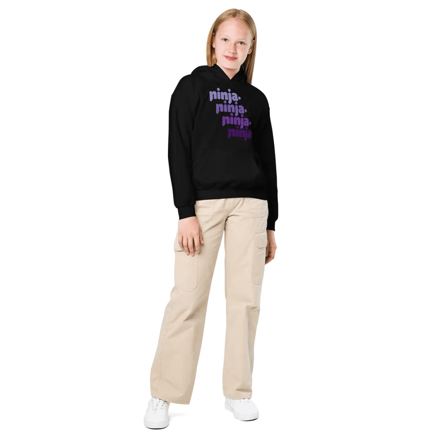 Purple Quad Ninja Kids Hoodie product image (3)
