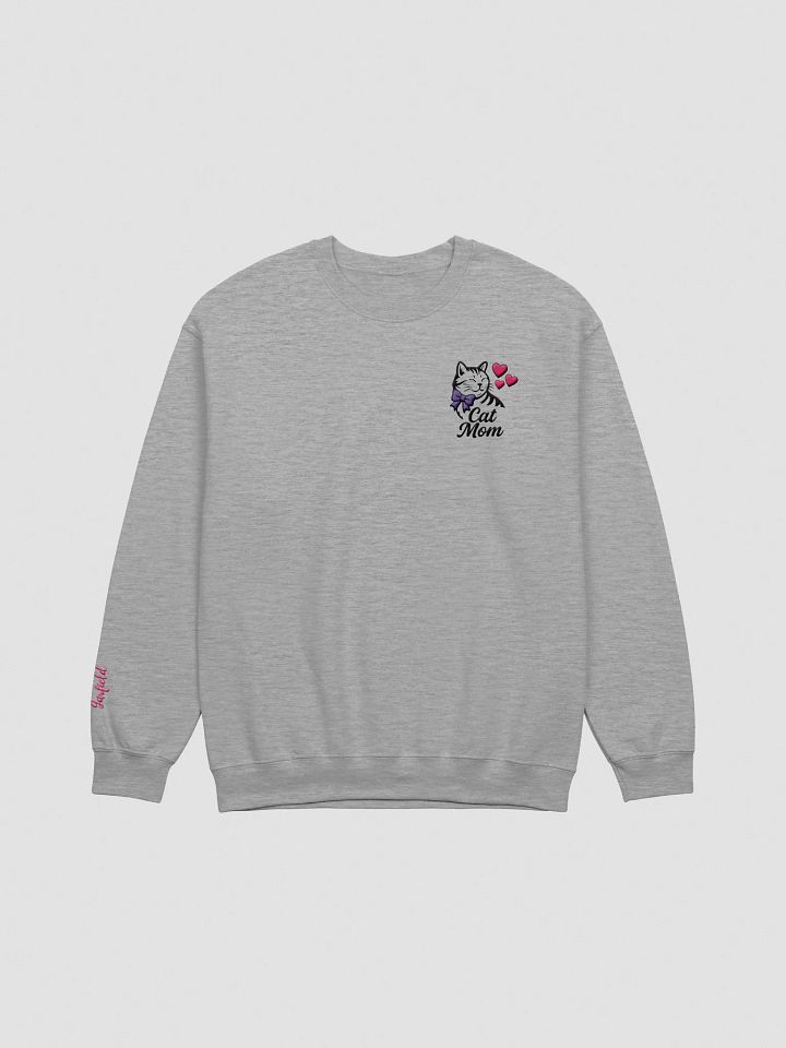 CAT MOM / SWEATSHIRT WITH PERSONALIZED NAME / EMBROIDERED product image (2)