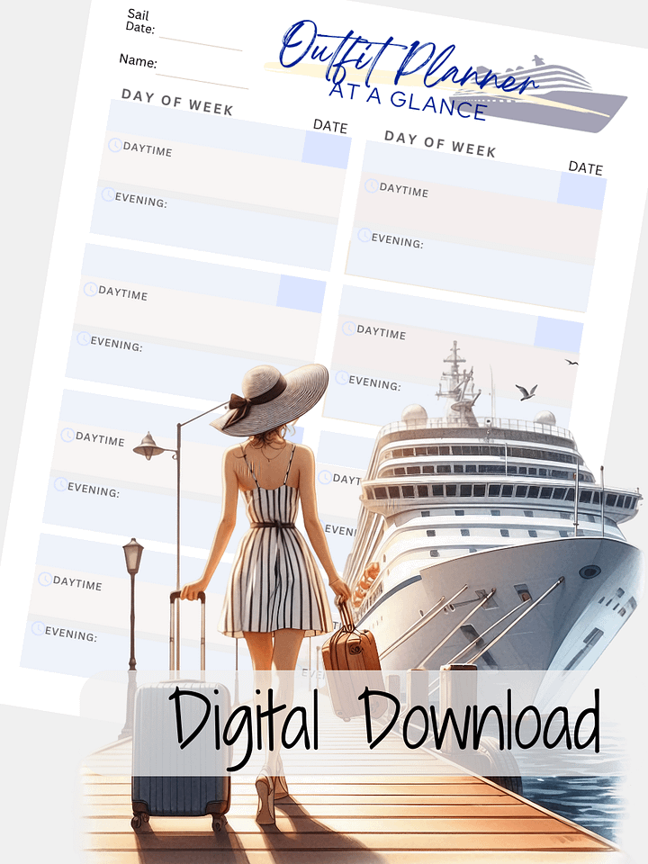 👗 Cruise Outfit Planner – Pack Smart & Stylish! product image (1)