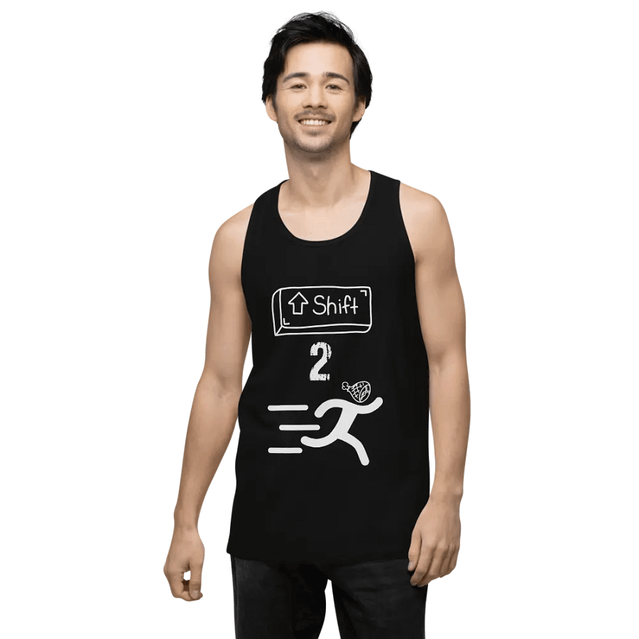 Shift 2 Run! Cotton Heritage Men's Premium Tank Top product image (3)