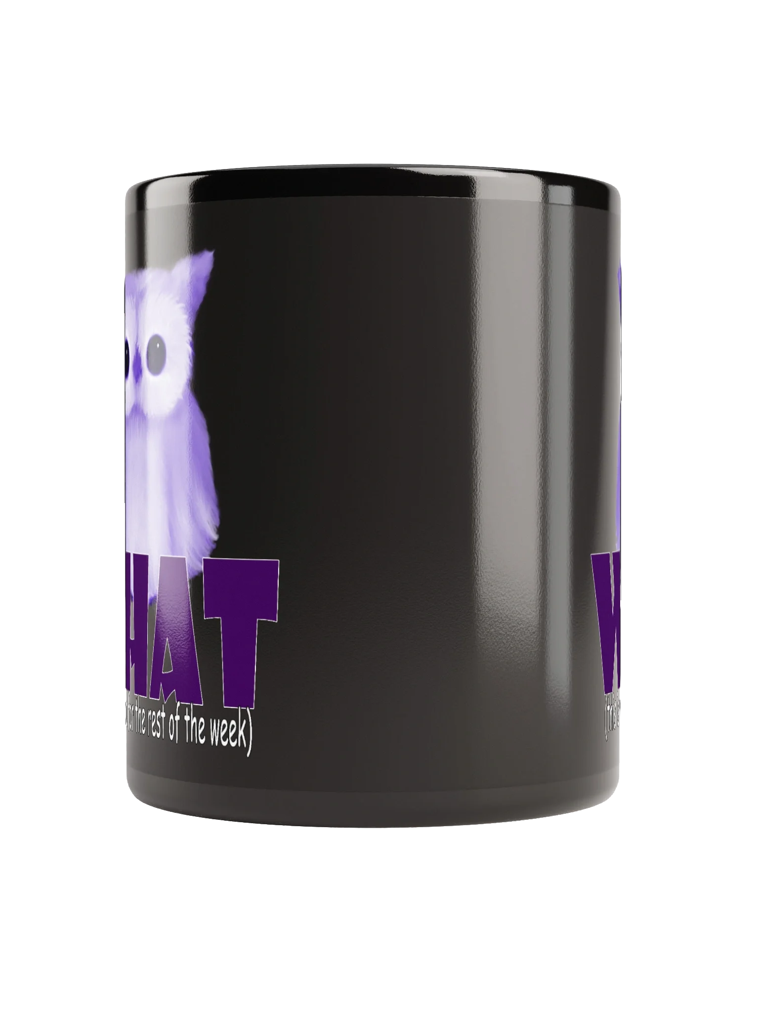 Mood Owl Black Glossy Mug product image (9)