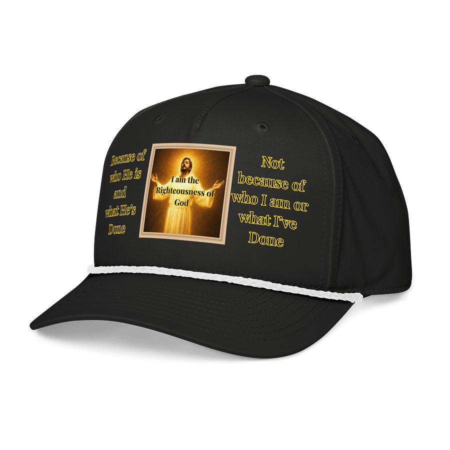 I am the Righteousness of God (Male) Richardson Five-Panel Classic Rope Cap product image (3)