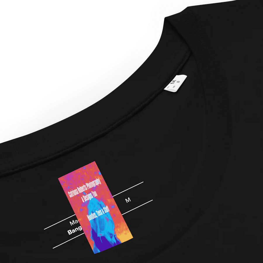 Abstract Black and White Shapes Pattern Women's Black T Shirt product image (10)