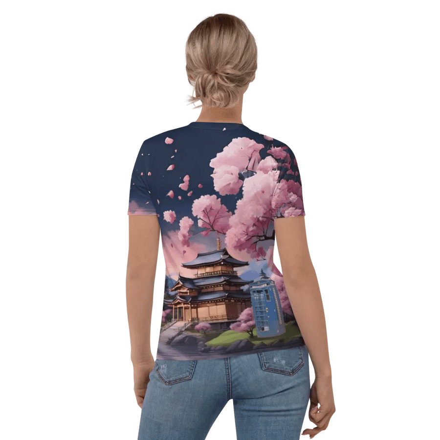 Dr Who Tardis in Japan All Over Print T-shirt product image (8)
