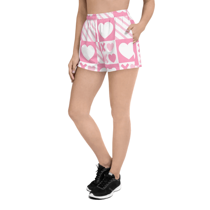 Valentine's Pink Athletic Shorts product image (2)
