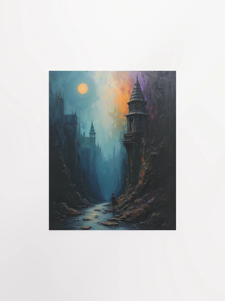 The Path Between Shadows Matte Poster product image (1)