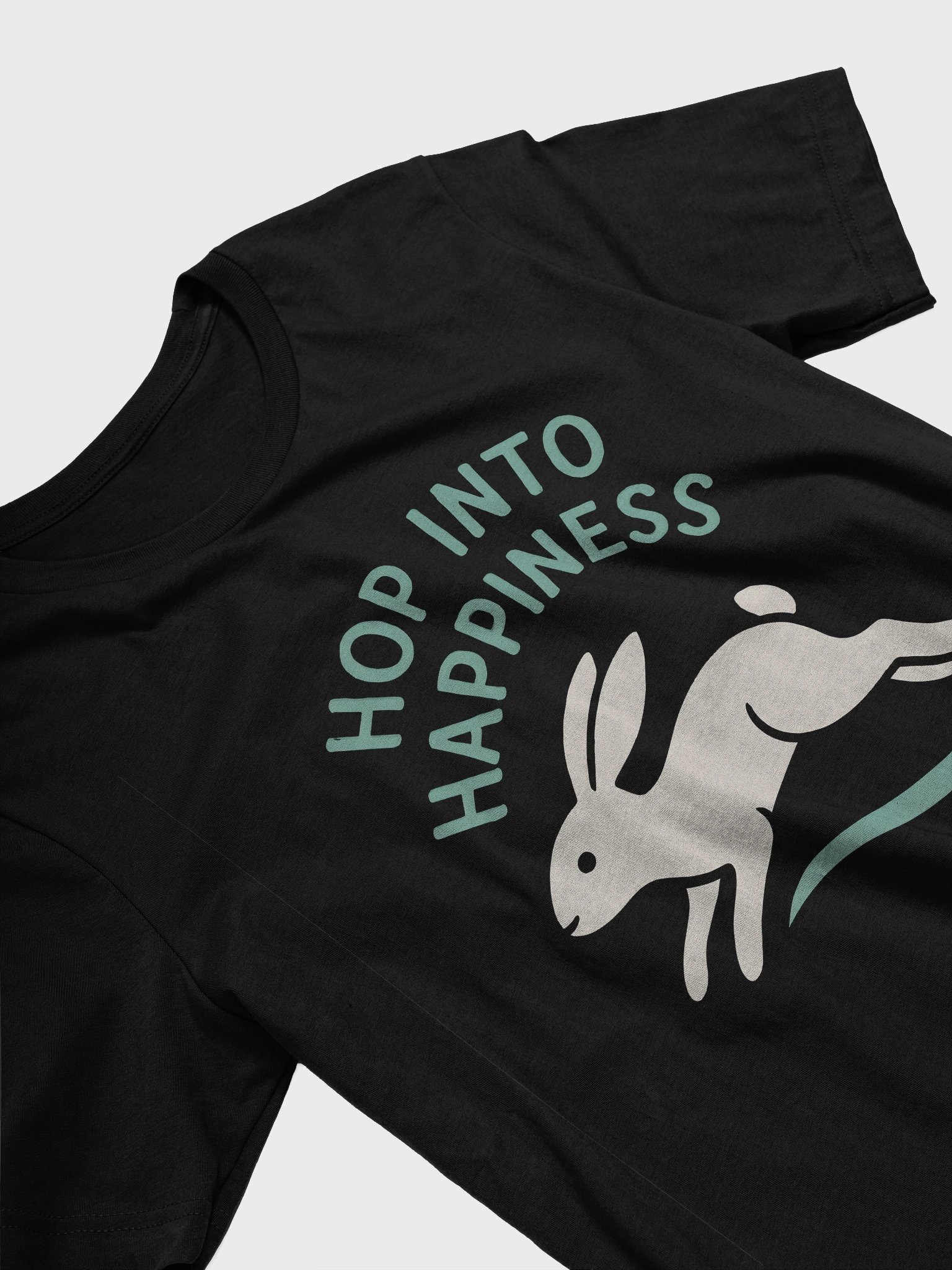 Hop into Happiness Rabbit T-Shirt product image (3)