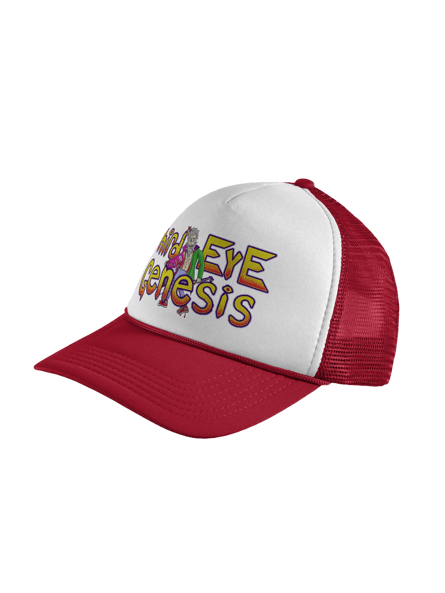 Third Eye Genesis Trucker Hat (Red Variant) product image (4)
