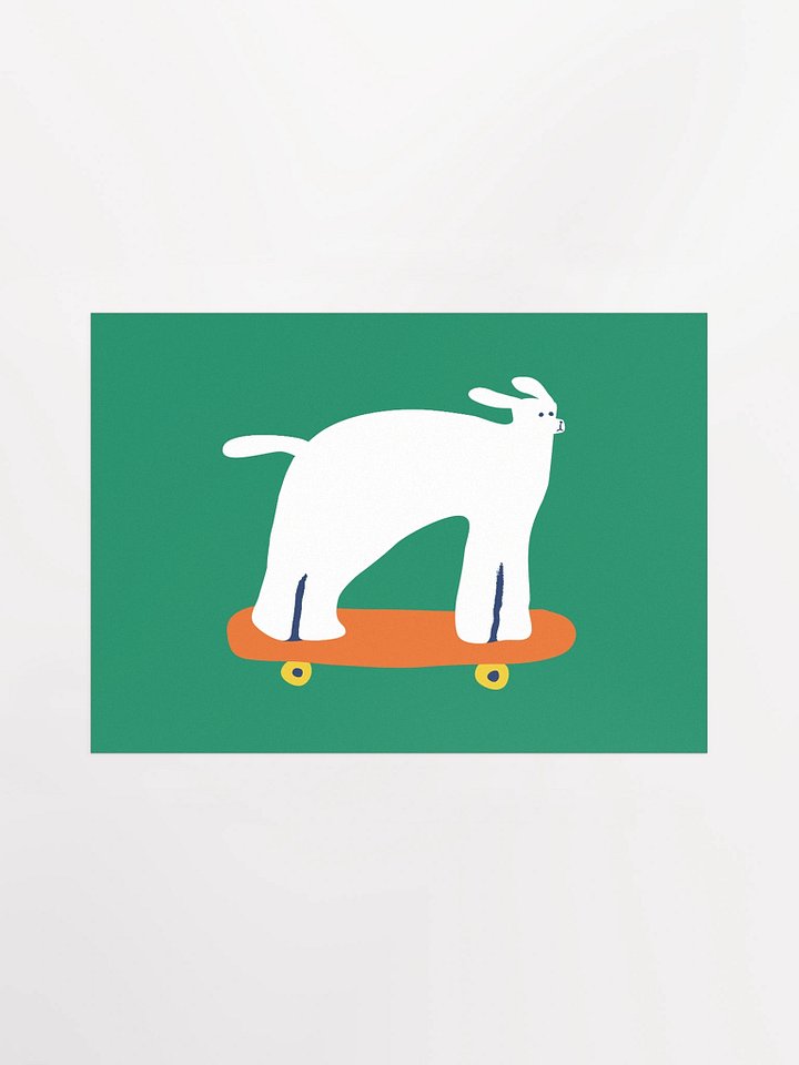Fast poodle art print product image (1)