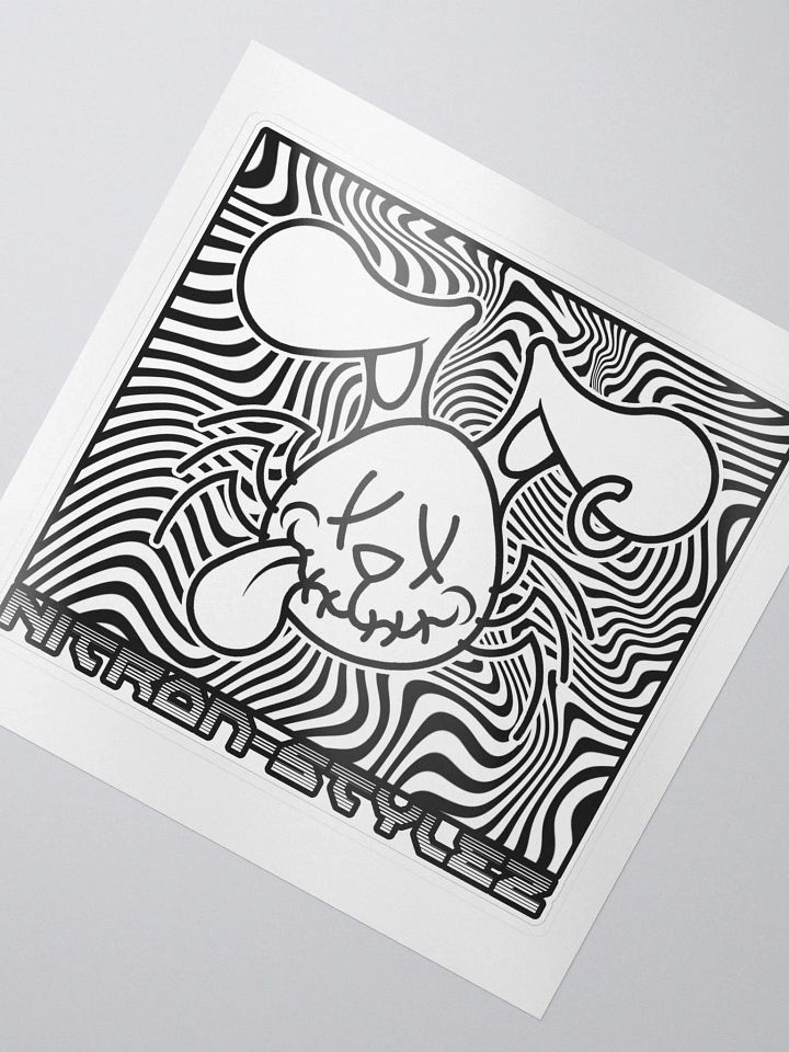 Wave 6 - Trippy Square Kiss Cut Sticker product image (2)
