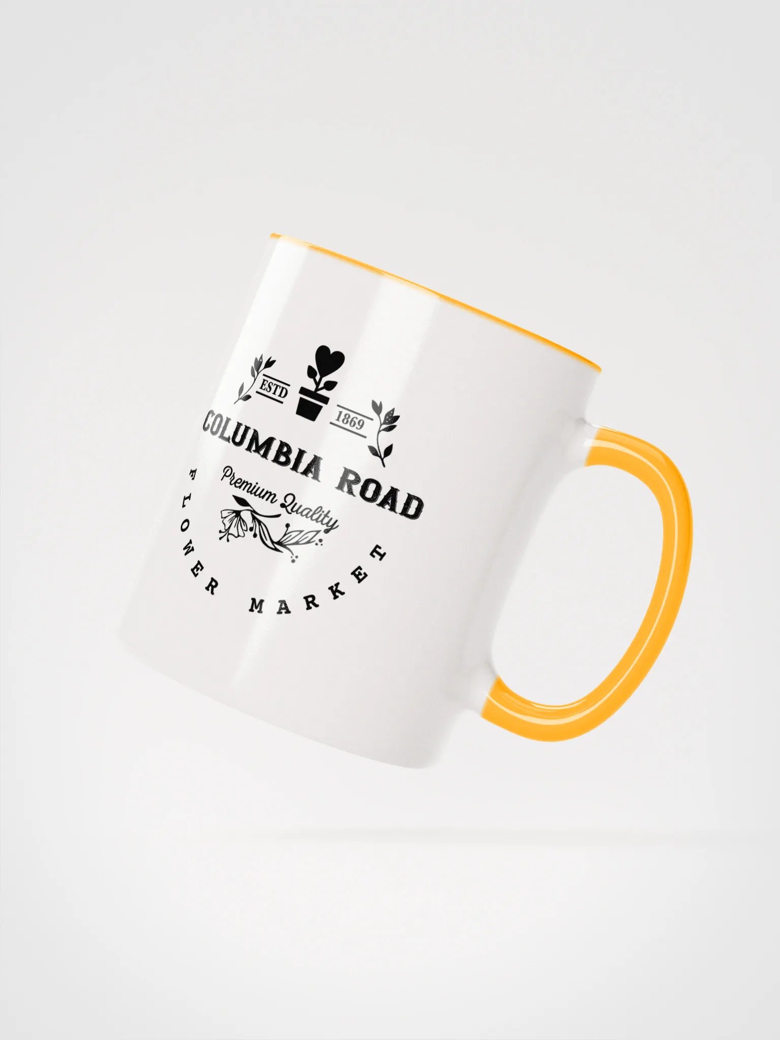 Columbia Road Market Peek-a-Boo Ceramic Mug (Orange) product image (2)