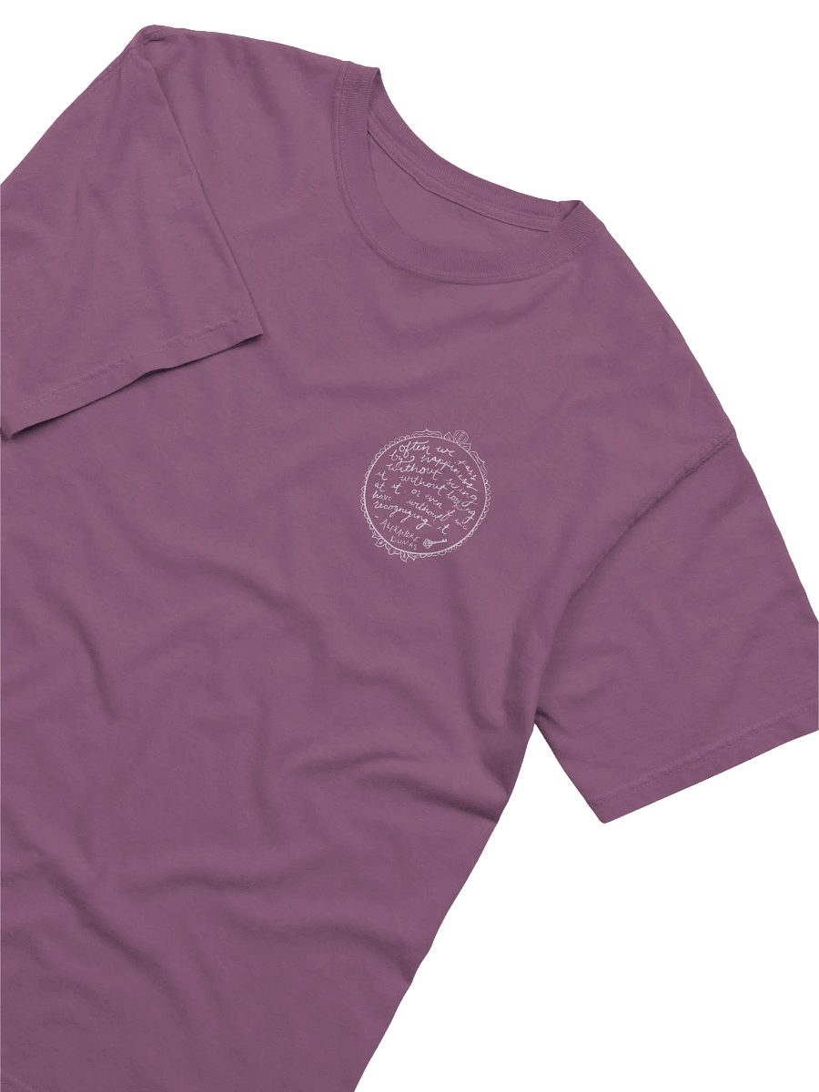 "Recognize Happiness" Comfort Colors T-Shirt (White) product image (7)