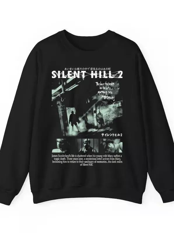 Silent Hill 2 Tee Horror Survival Gaming Konami Sweatshirt N1710_45 product image (1)