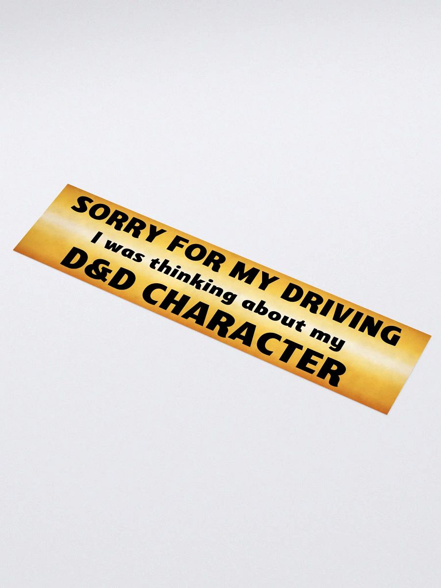 D&D Character Bumper Sticker product image (1)