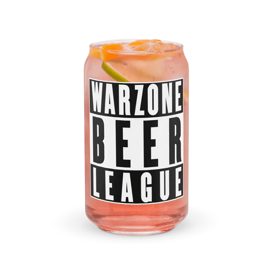 Warzone Beer League (Straight Outta) - Beer Can Glass product image (7)