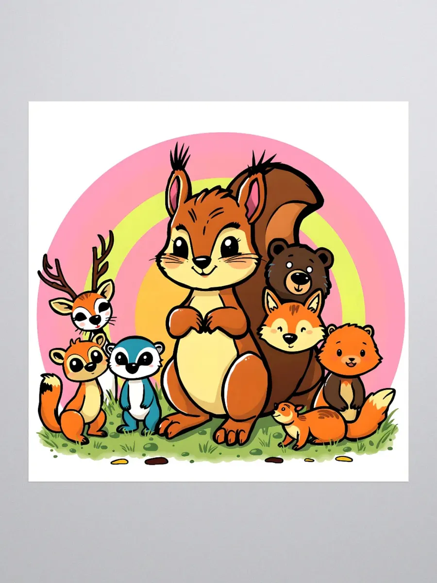 Cheerful Critter Crew Stickers product image (1)