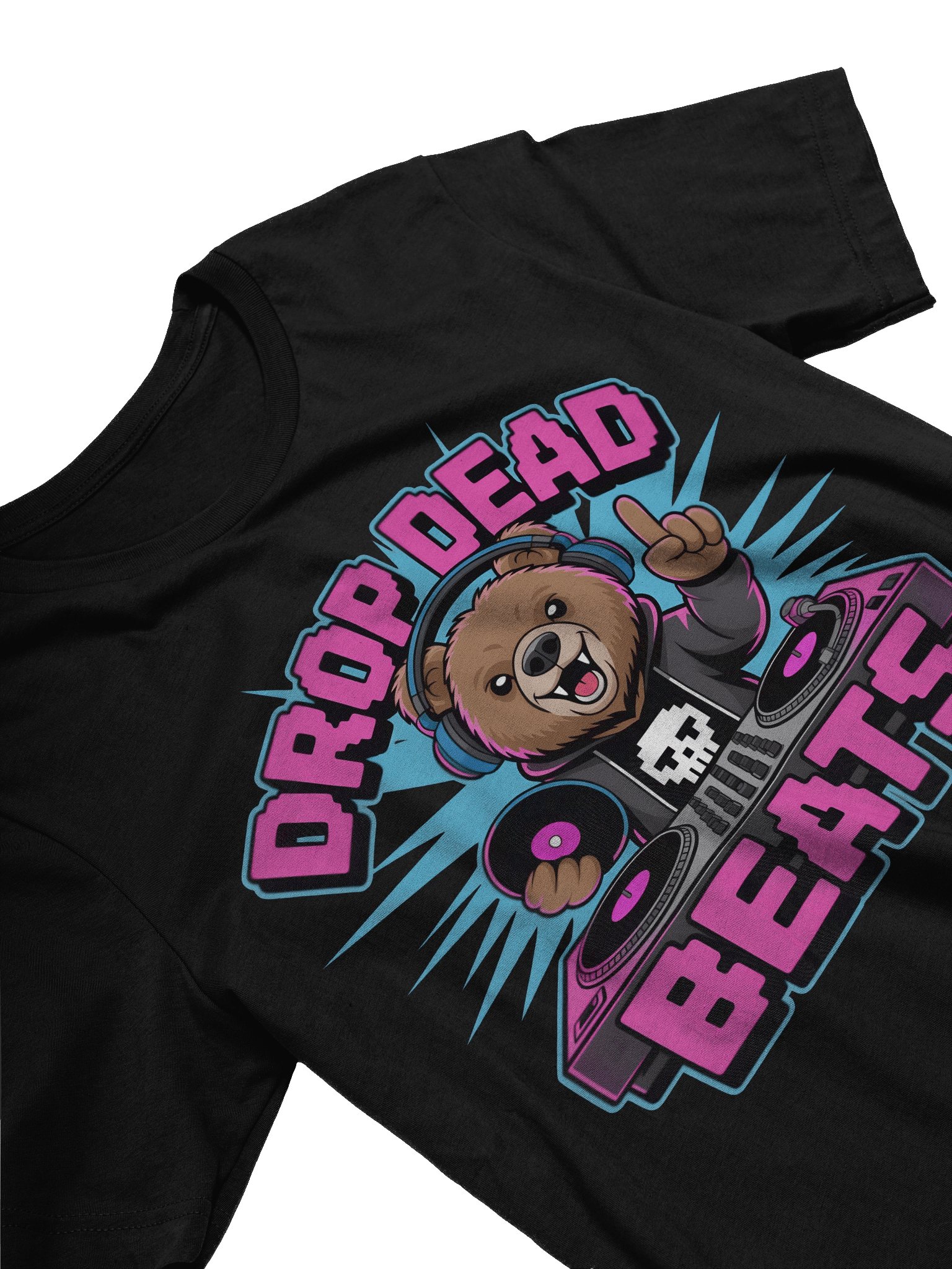 Drop Dead Beats Bear T-Shirt product image (9)