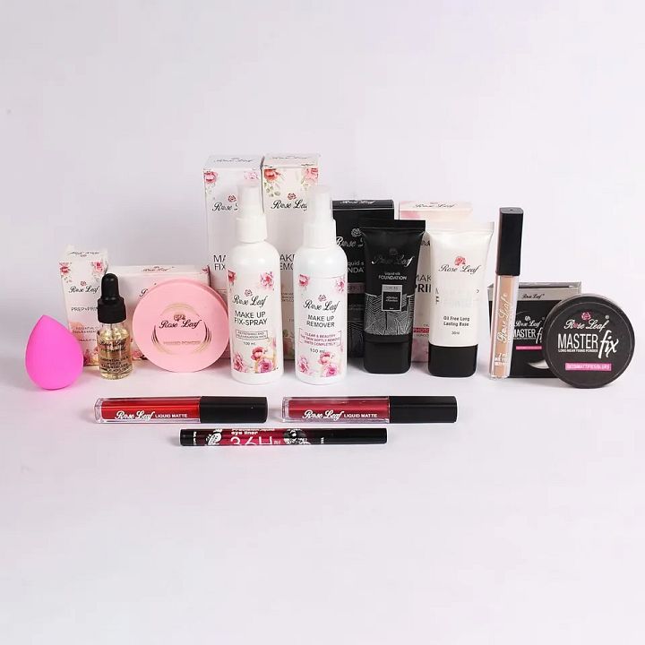 Make Combo Kit For Girls & Women - 12 in 1 Combo Pack Makeup remover Fixer Spray product image (1)