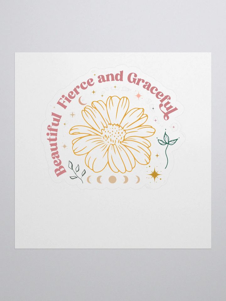 Beautiful Fierce Graceful Kiss Cut Stickers product image (1)
