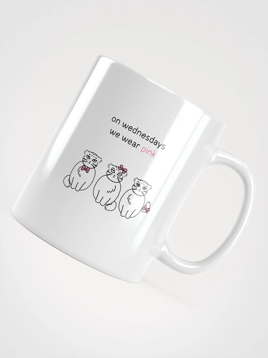 Pink Wednesdays Manul - White Mug product image (11)