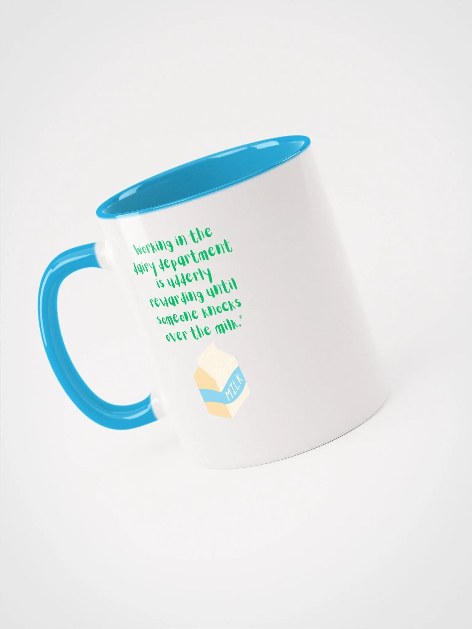 Working in the Dairy Dept Mug: A Colorful Surprise product image (3)