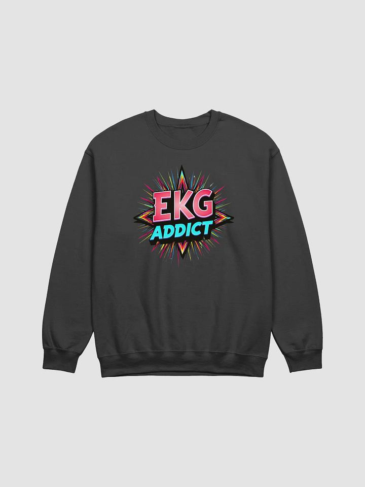 Vibrant EKG Addict Crewneck Sweatshirt product image (7)