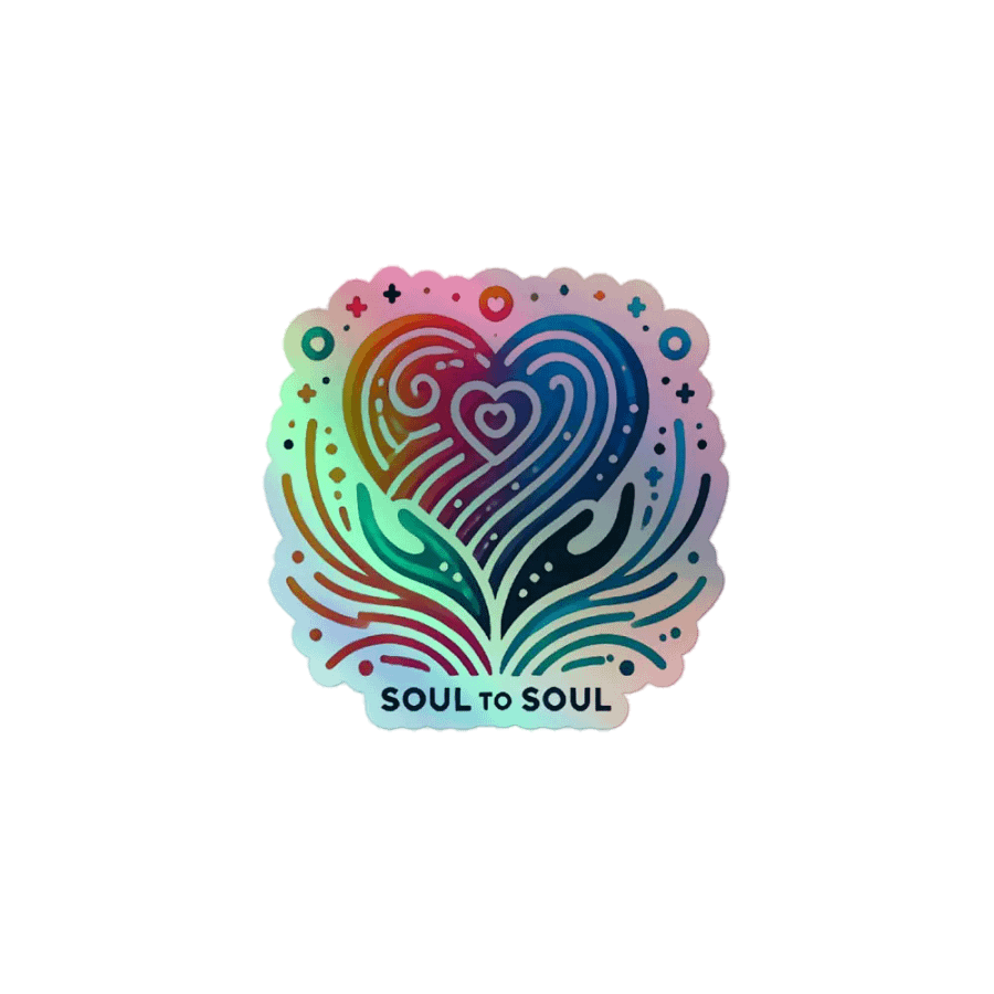 Soulful Swirls Holographic Sticker Sheet product image (1)
