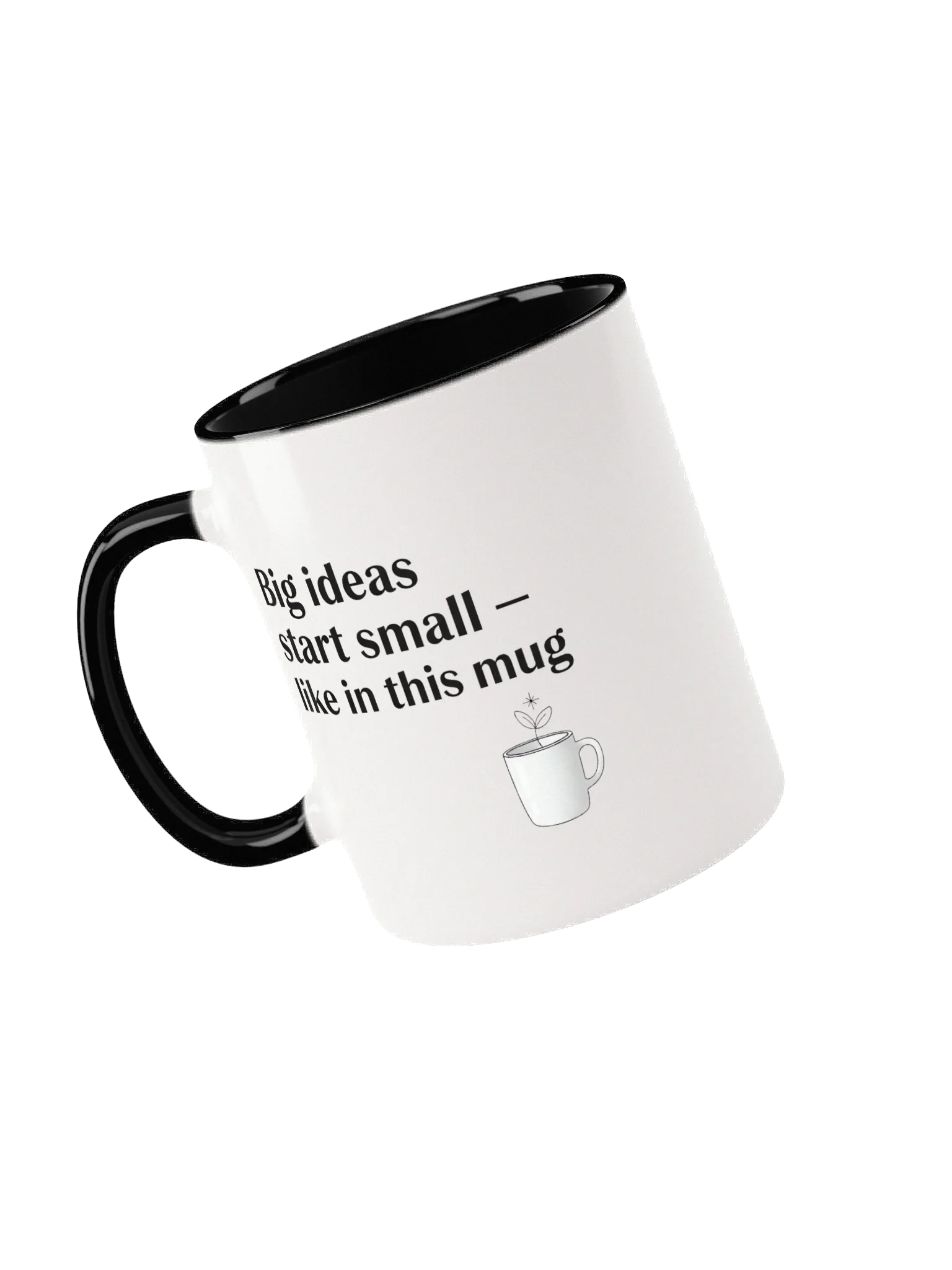 Big Ideas Start Small Mug – Inspirational Coffee Cup for Creatives & Dreamers product image (3)