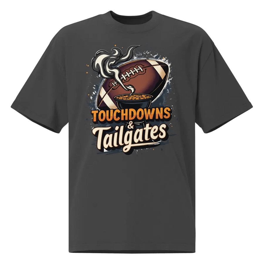 Touchdowns and Tailgates Football Party Tee product image (1)