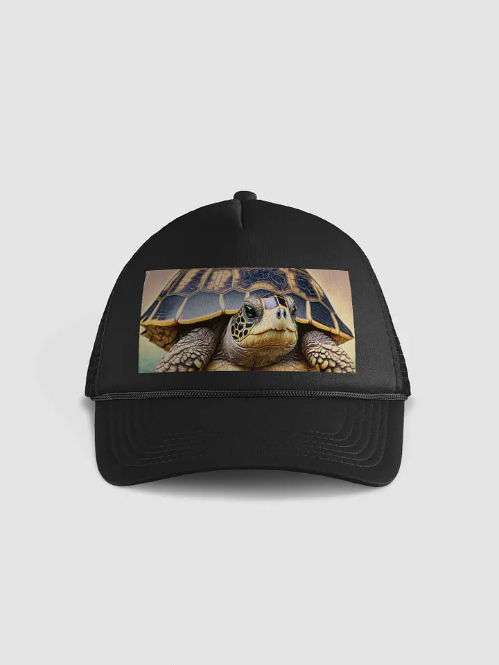 Wise Wanderer: Tortoise Trucker Hat for Slow & Steady Adventures product image (1)