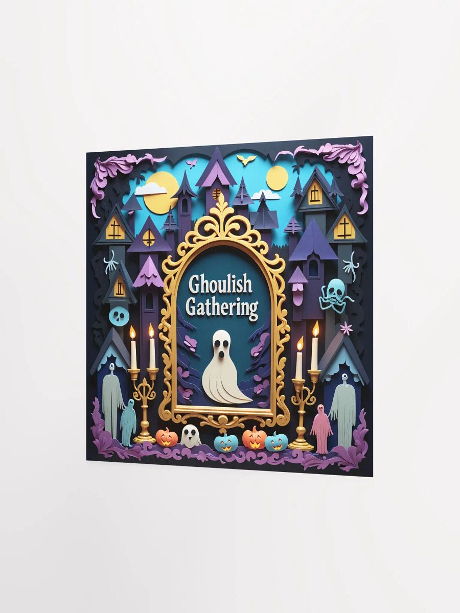 Halloween Ghoulish Gathering Matte Poster product image (6)