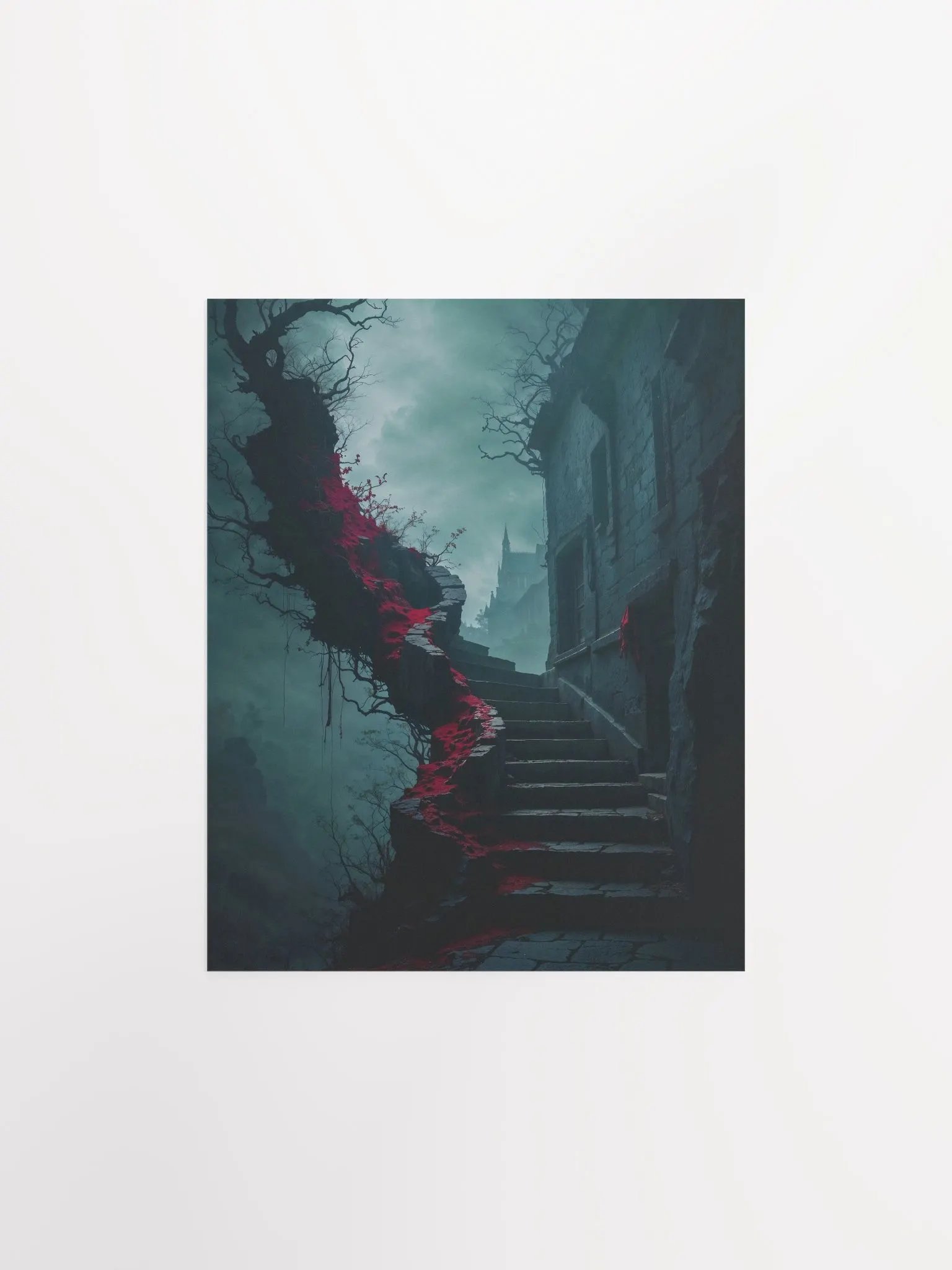 Crimson Ascent Matte Poster product image (7)
