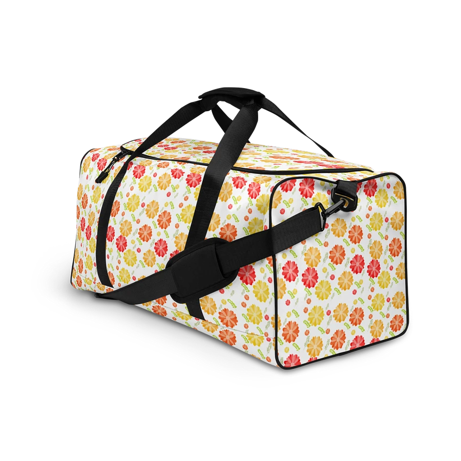 Orange Floral Large Holdall Bag product image (6)