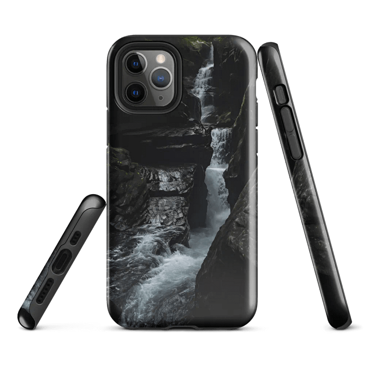 Tough Phone Case for iPhone® - Mountain Waterfall Stream product image (1)