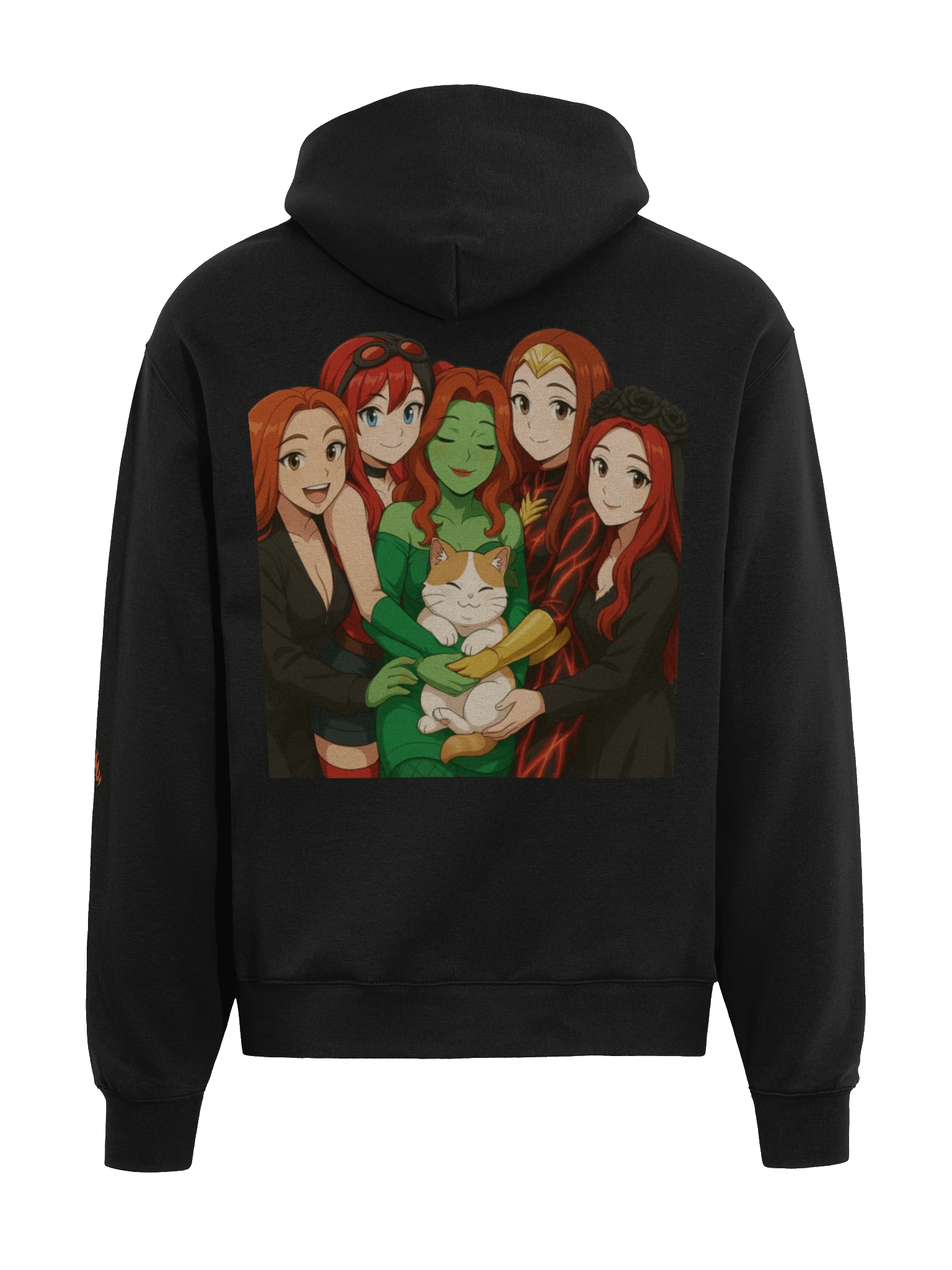 Red's Hearth Unisex Heart Oversized Hoodie product image (5)