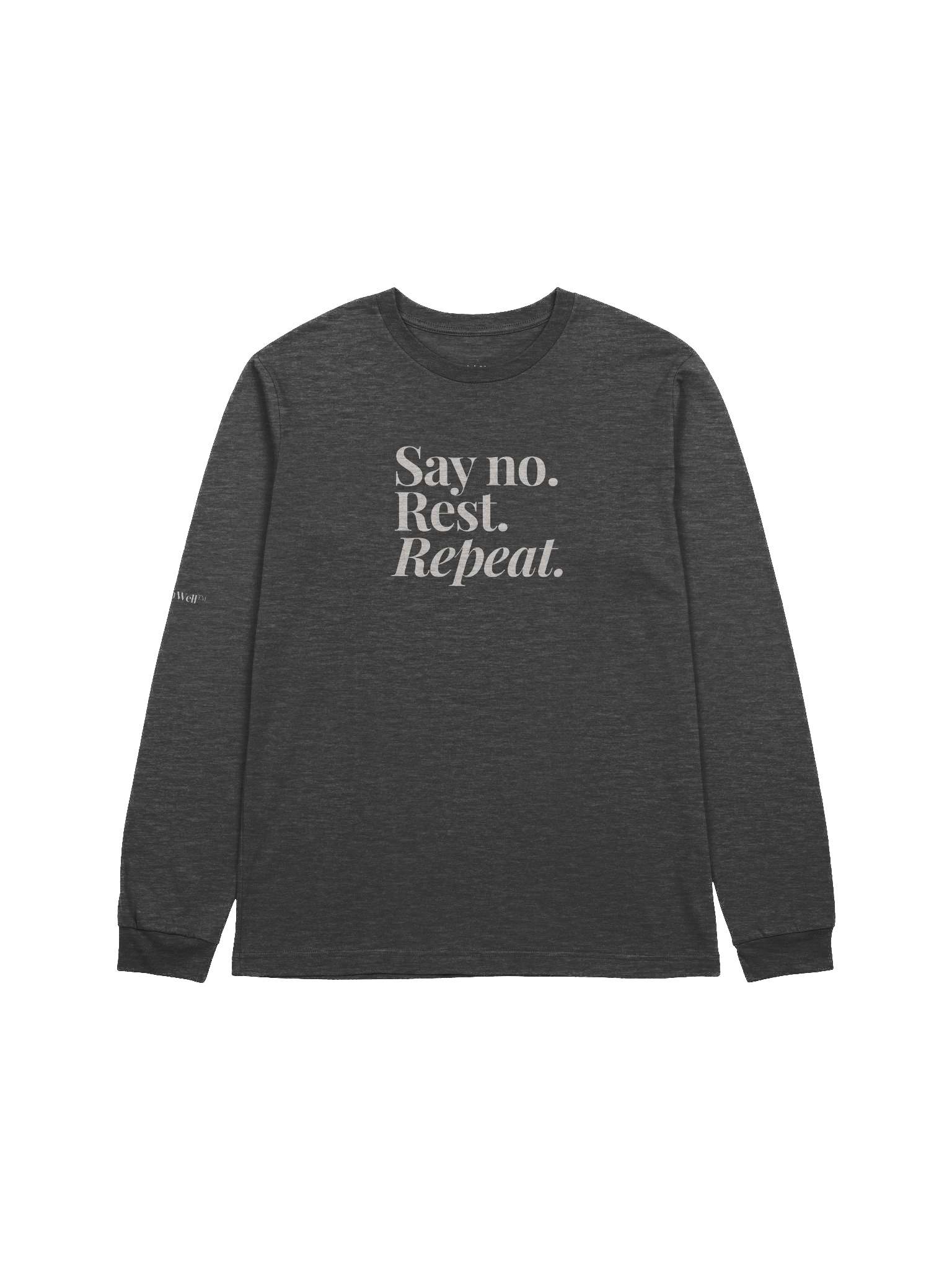 Say No. Rest. Repeat. Oversized Tee With Cream Print product image (2)