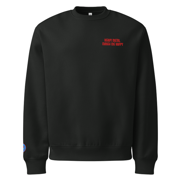 Heavy Metal Makes Me Happy Embroidered Sweatshirt product image (1)