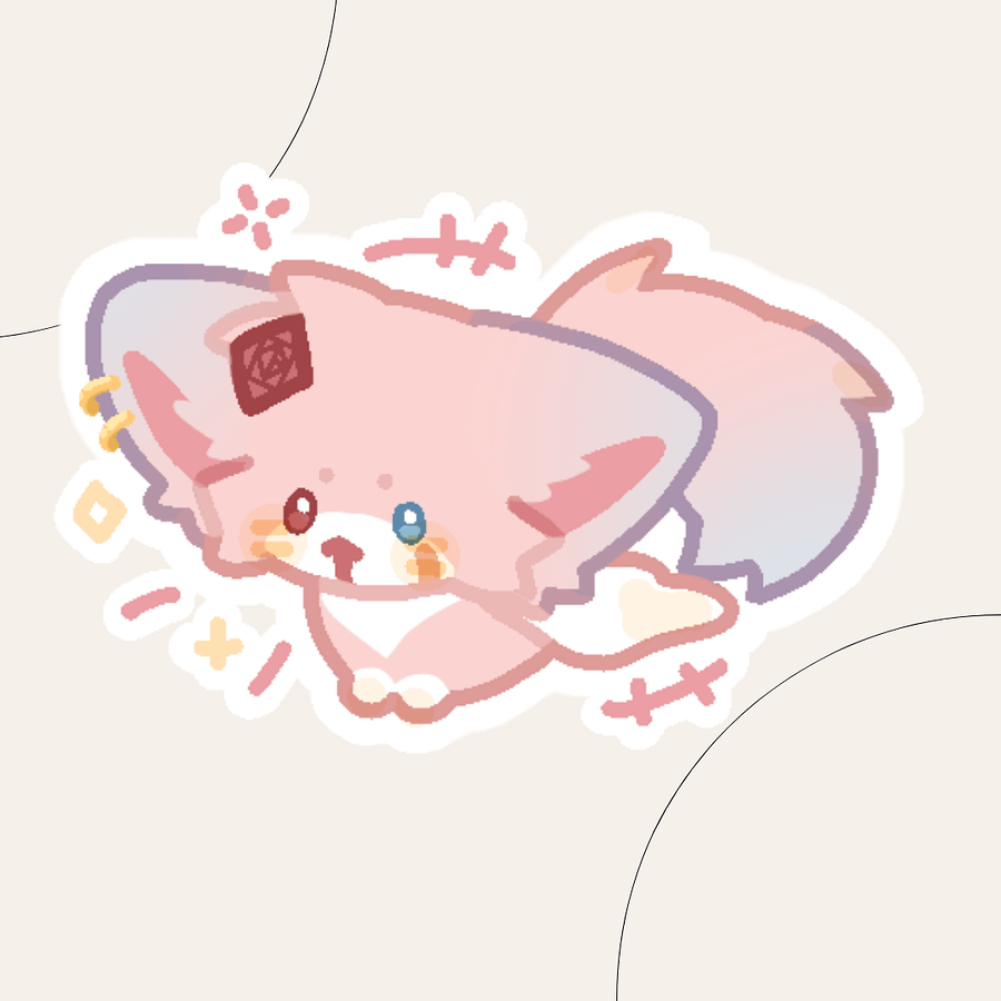 [FROSTY] 10 Furry Fox Sticker product image (3)
