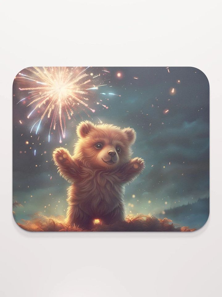 Fireworks Bear Mouse Pad product image (2)