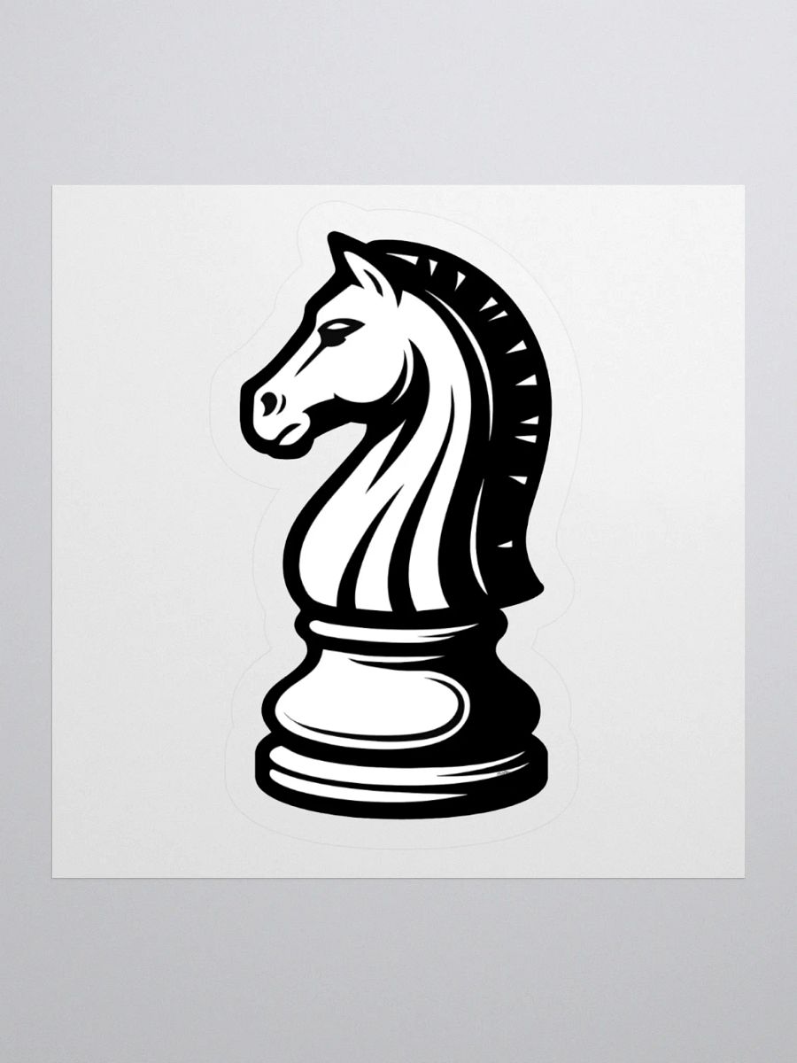 Classic Chess Knight Sticker product image (2)