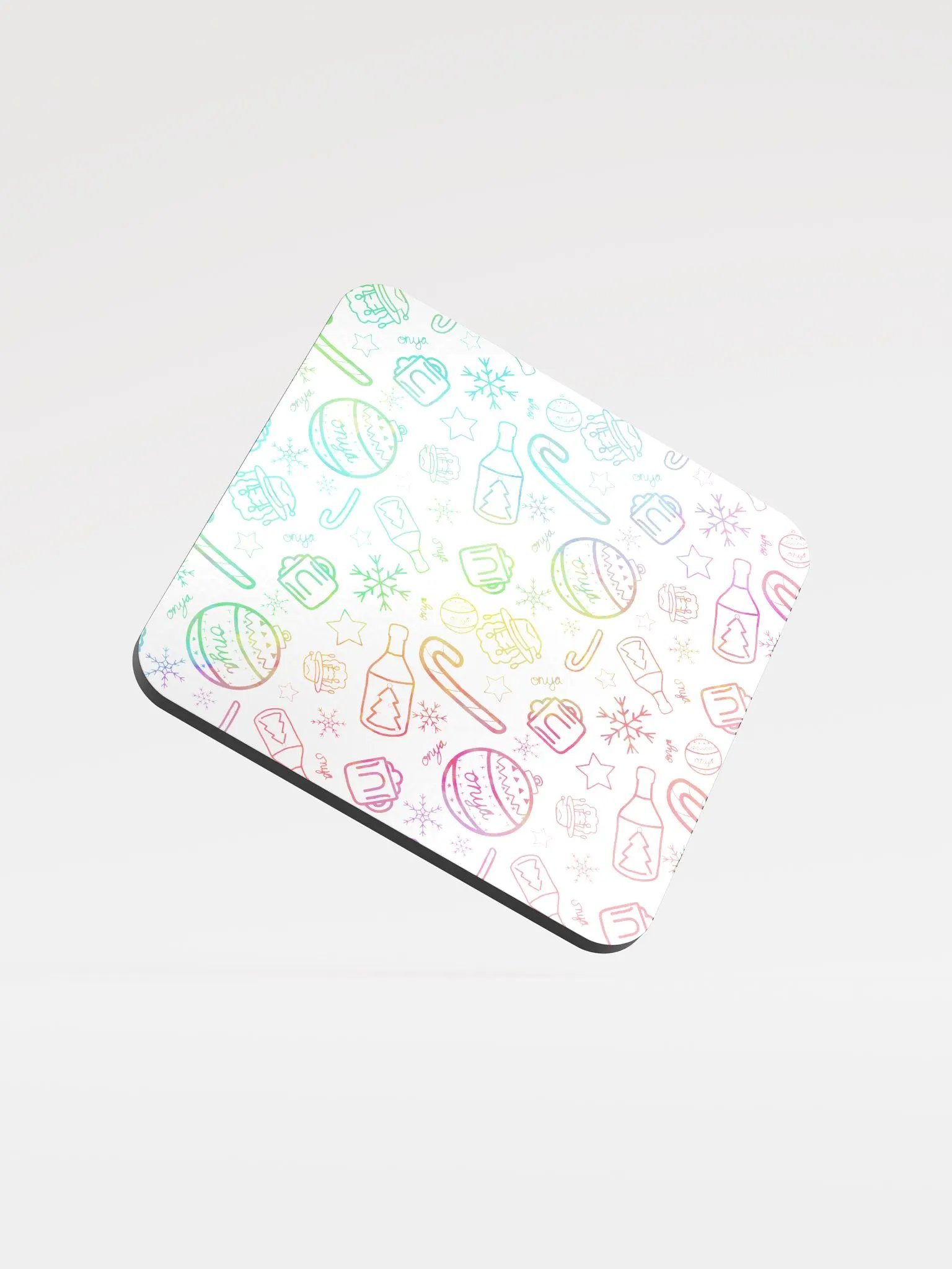 Limited Edition Christmas Rainbow Coaster product image (1)