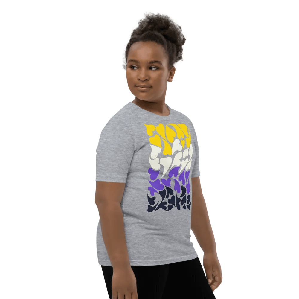 Nestled PRIDE Nonbinary T-shirt (Youth) product image (41)
